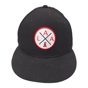 Los Angeles Angels New Era Vert Trucker Cap - 9FIFTY Snapback Black Hat 2020